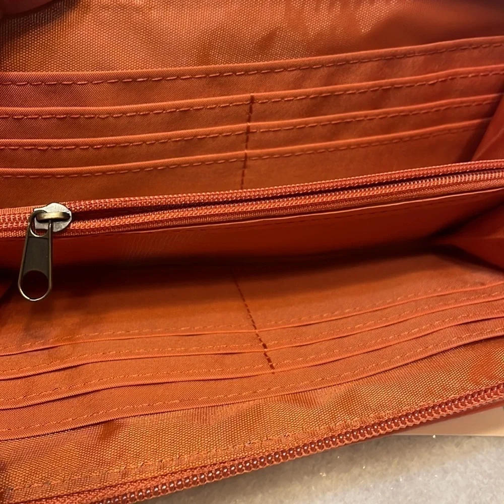 St John’s Bay zip around burnt orange wallet woman New quality accessory OS bag